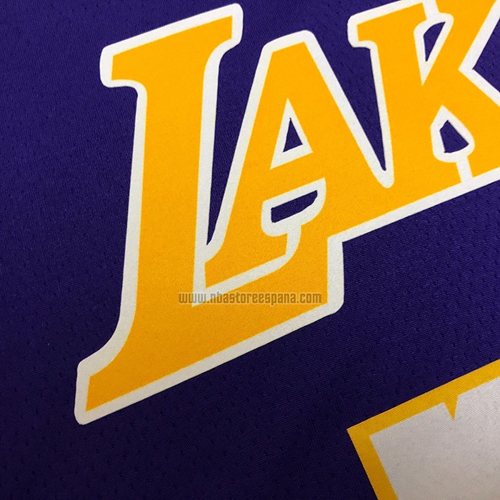Camiseta Los Angeles Lakers Kobe Bryant NO 24 Statehombret 2017-18 Violeta